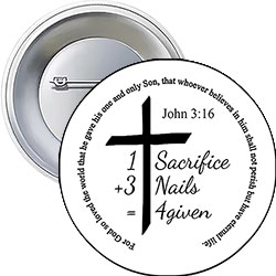 '1 Sacrifice+3 Nails' Button Design '1 Sacrifice+3 Nails' Button Design