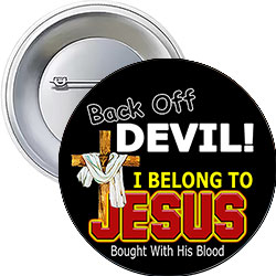 'Back Off Devil!' Button Design 'Back Off Devil!' Button Design