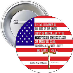 'Christian Pledge of Alegiance' Button Design 'Christian Pledge of Alegiance' Button Design