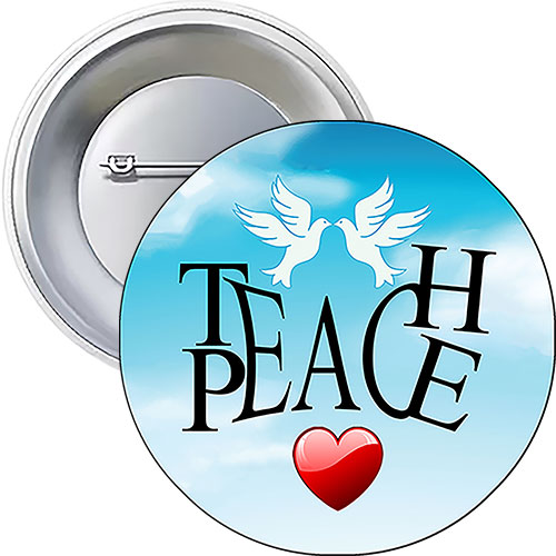 'Teach Peace 03' Button Design 'Teach Peace 03' Button Design