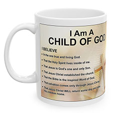 'I am a Child of God' Mug Design