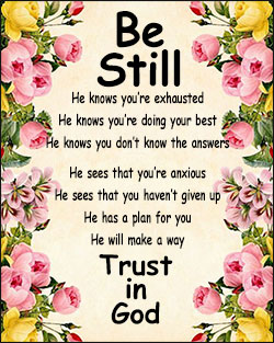 'Be Still' Poster Design