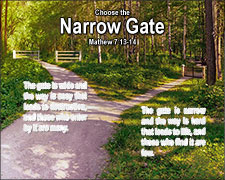 'Choose the Narrow Gate' Poster Design