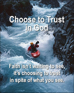 'Choose to Ttrust in God' Poster Design