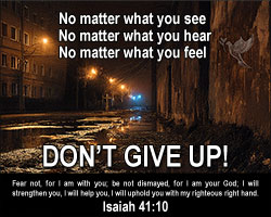 'Don't Give Up' Poster Design 'Don't Give Up' Poster Design