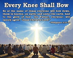 'Every Knee Shall Bow' Poster Design 'Every Knee Shall Bow' Poster Design