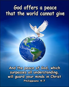 'God Offers Peace' Poster Design