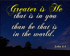 'Greater is He' Poster Design
