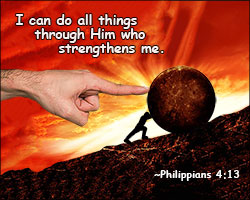 'I Can Do All Things (Red)' Poster Design