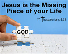 'Jesus is the Missing Piece' Poster Design