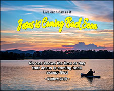 'Jesus is Coming Back Soon' Poster Design