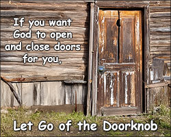 'Let Go of the Doorknob' Poster Design 'Let Go of the Doorknob' Poster Design