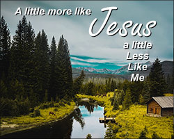 'A Little More Like Jesus' Poster Design