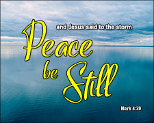 'Peace Be Still' Poster Design 'Peace Be Still' Poster Design