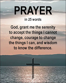'Prayer in 25 Words' Poster Design