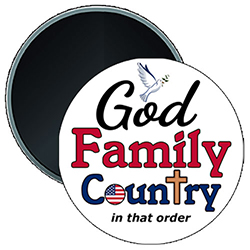 'God Family Country - In That Order' design